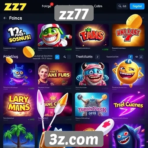 Análise da variedade de jogos disponíveis no zz77